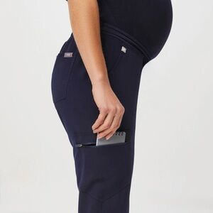 FIGS Navy Zamora Maternity Jogger Scrub Pants | Size XXS